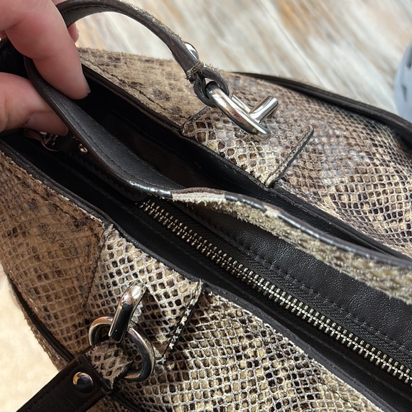 Coach Park Python Leather Carryall - Picture 9 of 11